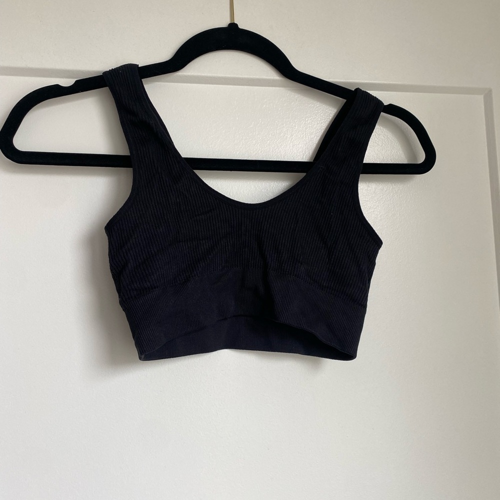 AERIE Black Bra Seamless